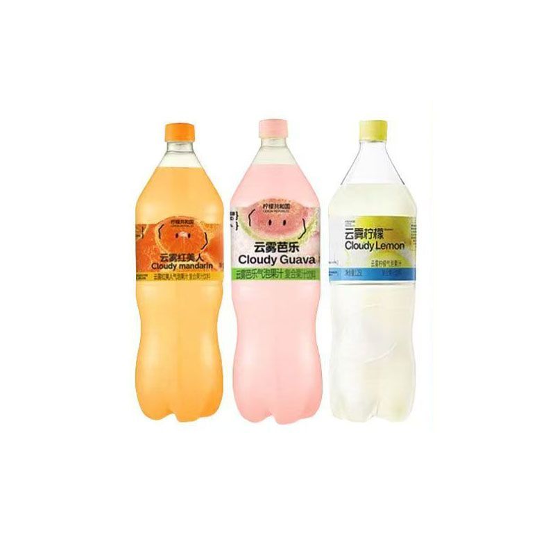柠檬共和国云雾芭乐清爽果汁气泡饮料云雾柠檬解腻汽水饮品1.25L