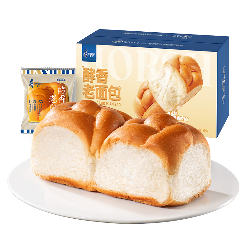 豪士酵香老面包手撕软面包营养早餐蛋糕食品整箱
