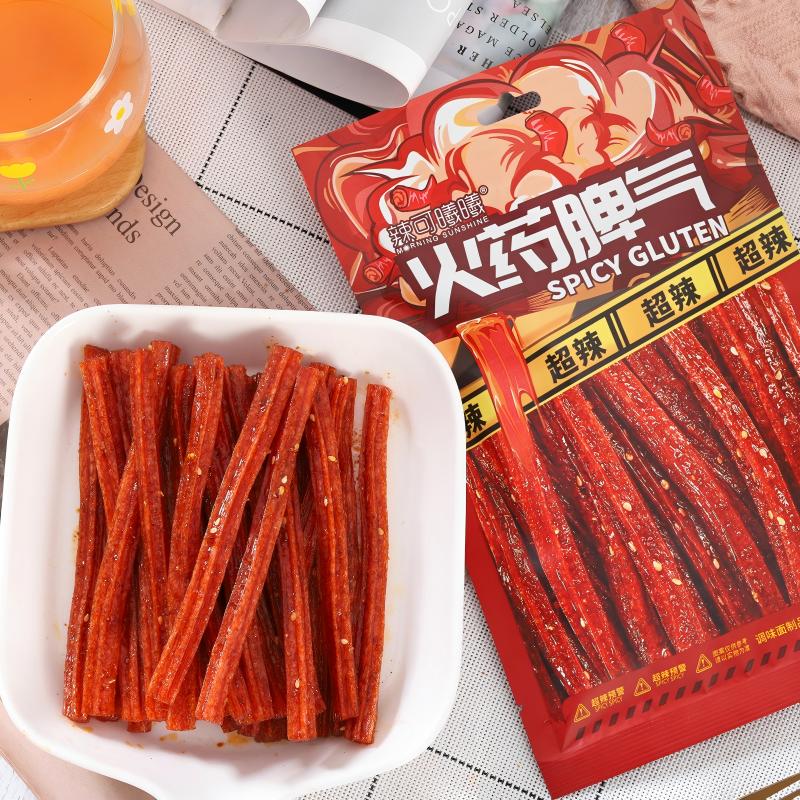 辣可曦曦-火药脾气条108g大包装超辣网红辣条追剧休闲吃辣挑战