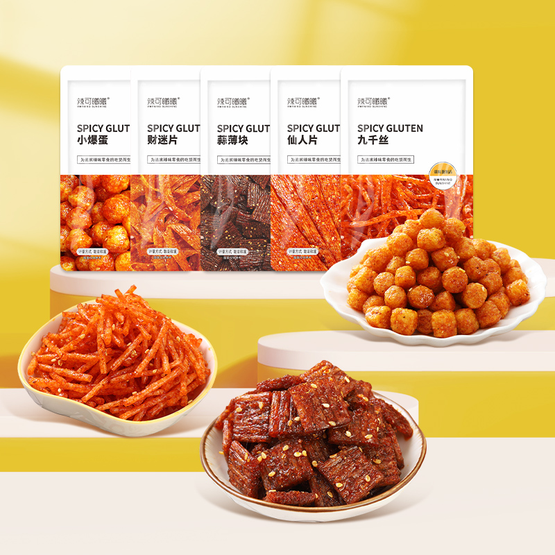 辣可曦曦-经典系列小包辣条怀旧零食童年经典口味九千丝