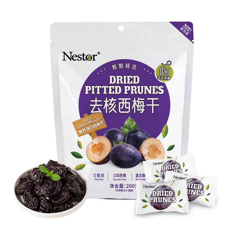 【Nestor去核西梅干200g】果干零脂肪富含膳食纤维适合健康人群零