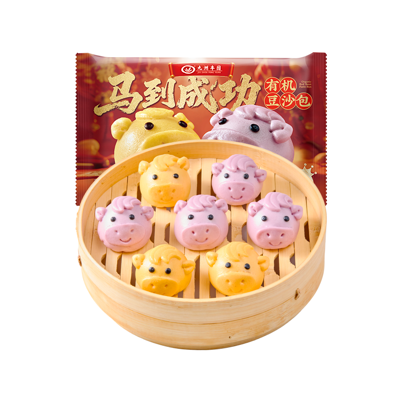 九洲丰园马到成功豆沙包216g