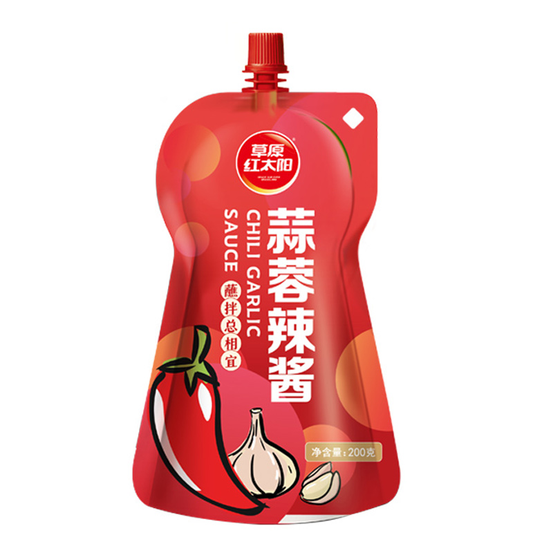 【草原红太阳蒜蓉辣酱200g】辣椒酱调味品家庭必备