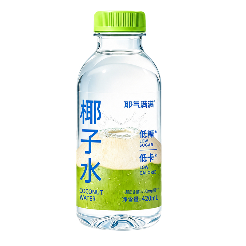 耶气满满100%低糖椰子水非浓缩还原含天然电解质孕妇饮料420*10瓶