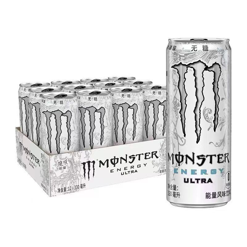 (不发黑吉辽海南)魔爪能量风味饮料 330ml*12 无糖白罐(白爪)