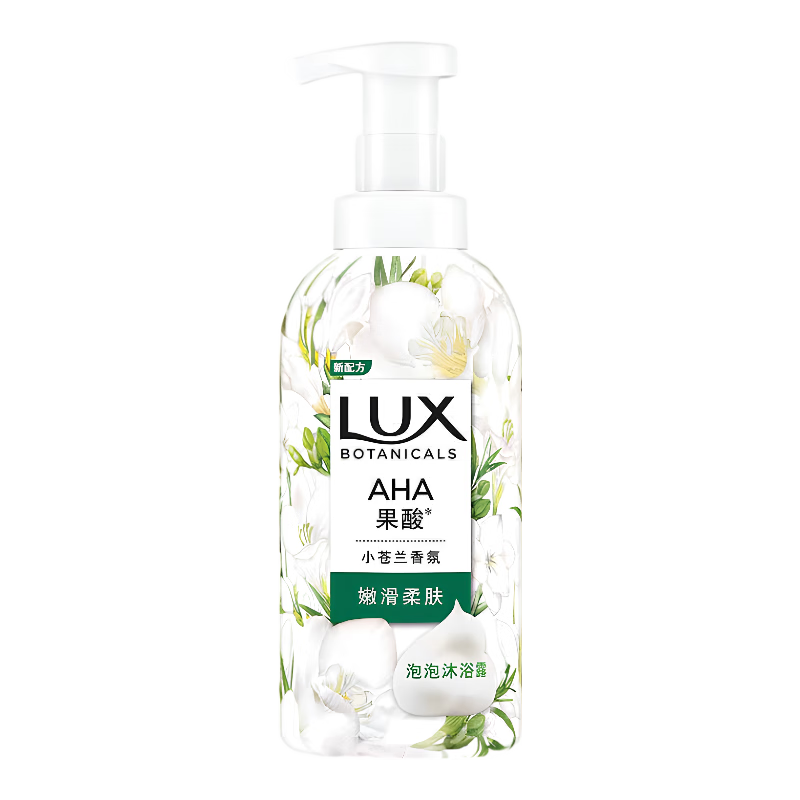 力士植萃精油香氛泡泡沐浴露 小苍兰香500ML