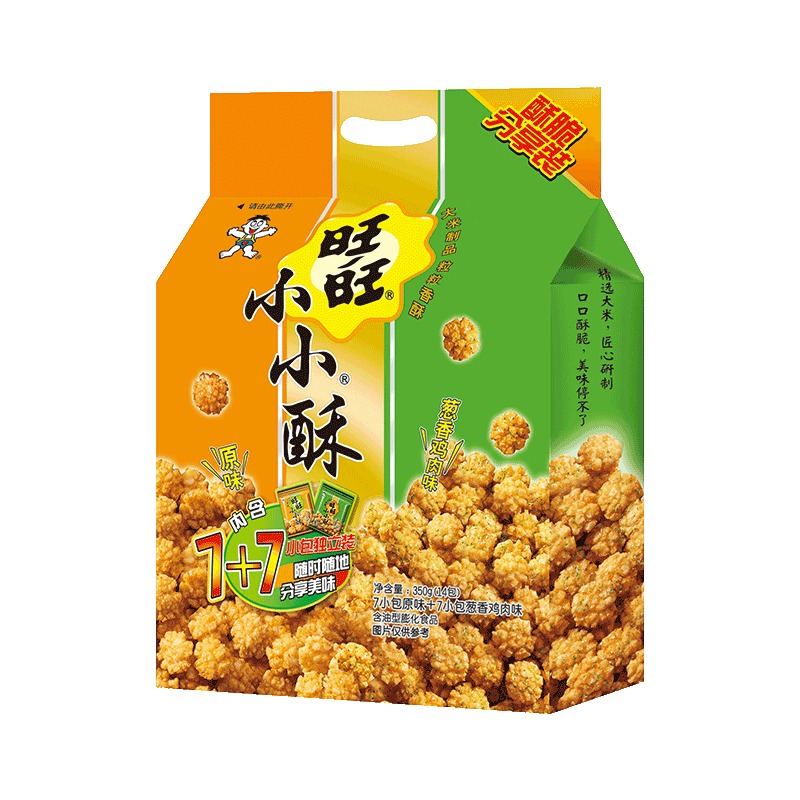 旺旺小小酥350克膨化零食休闲礼包办公室怀旧零食