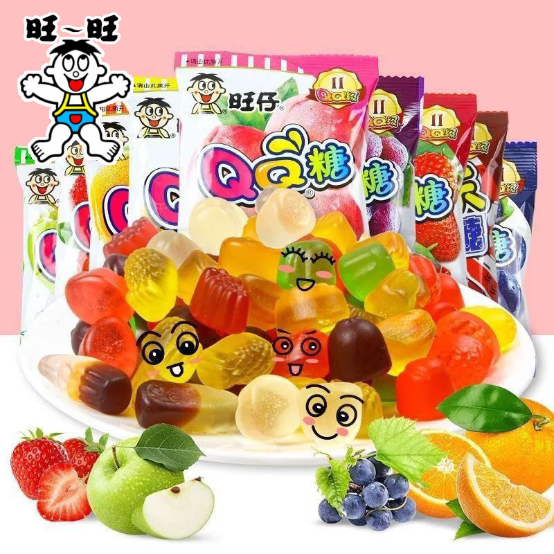【旺仔QQ糖混合口味70g】软糖水果味儿童零食休闲食品