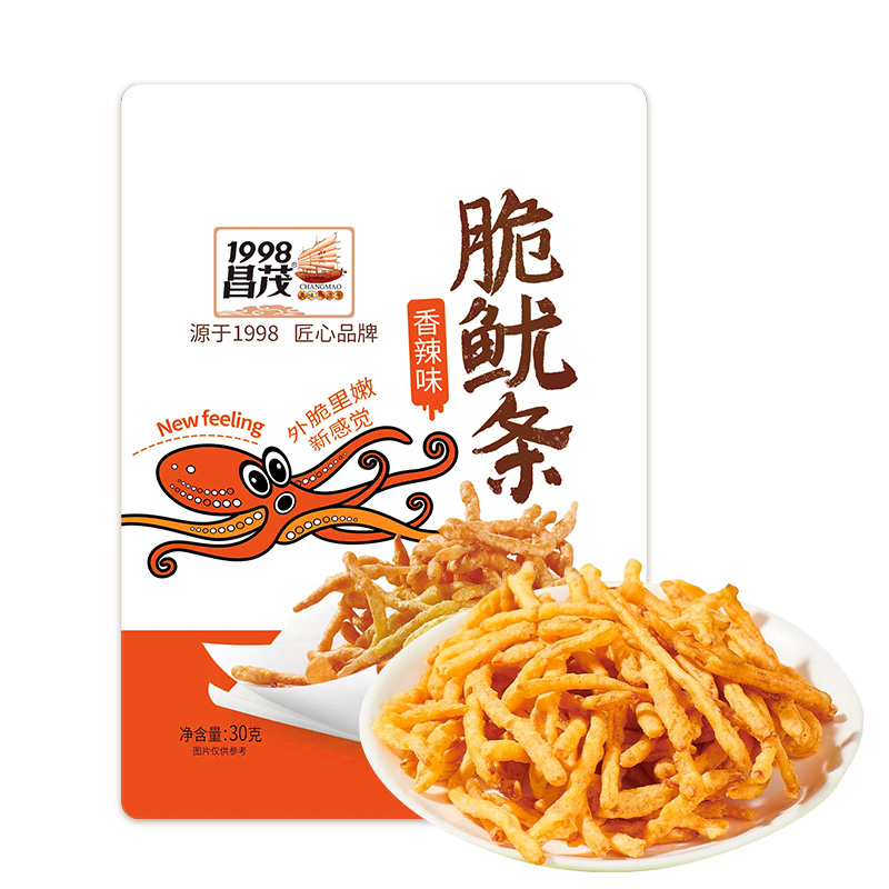 昌茂香辣味脆鱿条30g