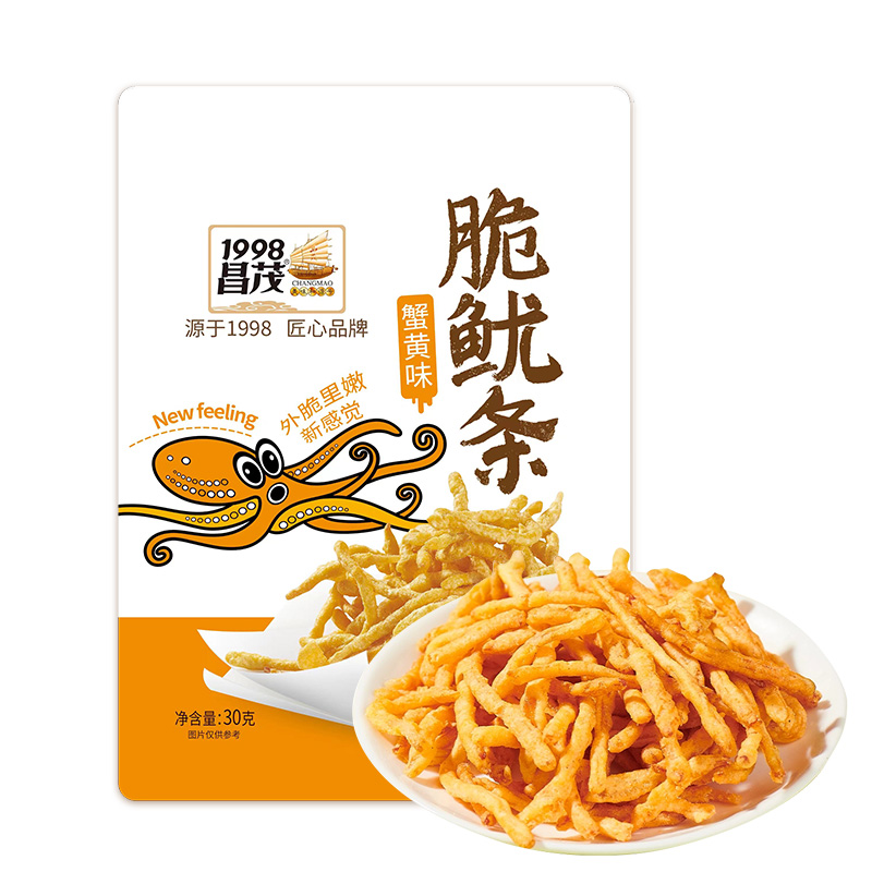 昌茂蟹黄味脆鱿条30g