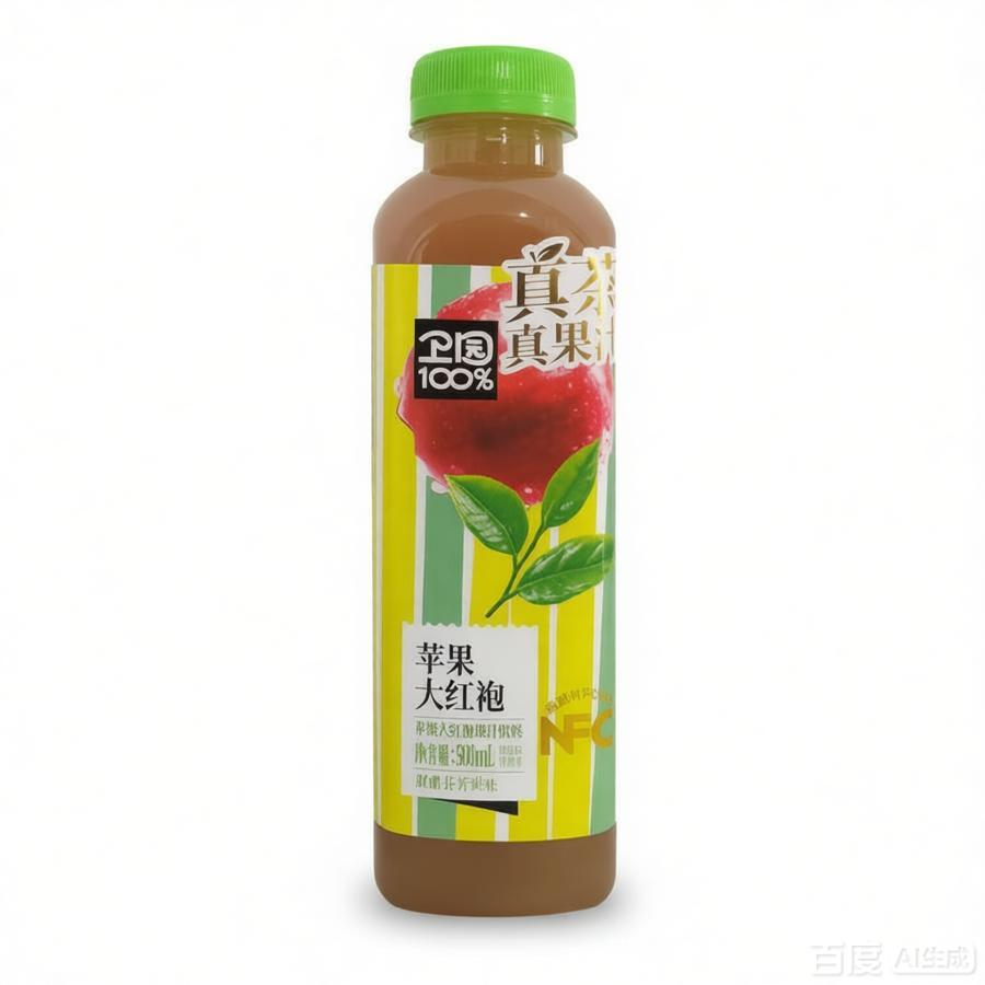 【卫园真茶真果汁苹果大红袍500mL】果茶饮品清爽解腻适合日常饮
