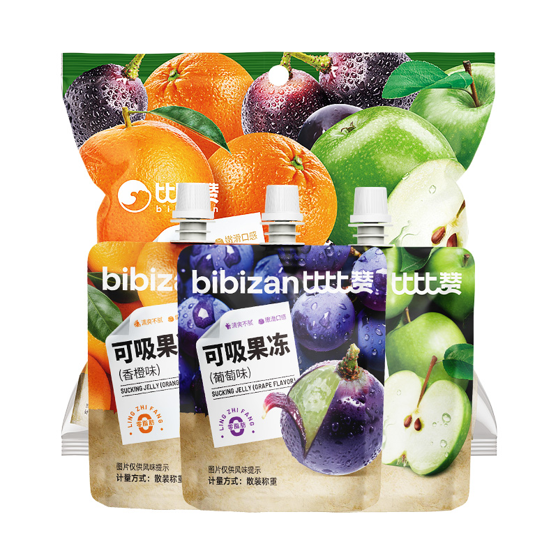 比比赞可吸果冻果味型夏日精选好物清爽解暑解馋小吃休闲零食品
