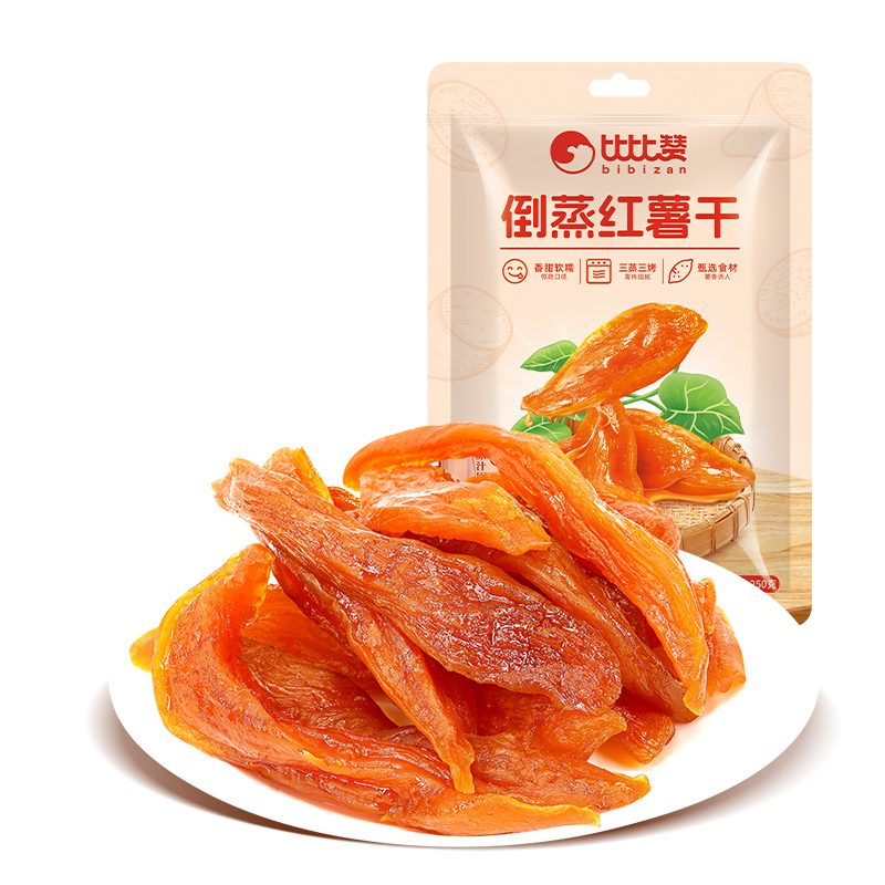 比比赞倒蒸红薯干地瓜干香甜软糯开袋即食追剧解馋休闲零食小吃
