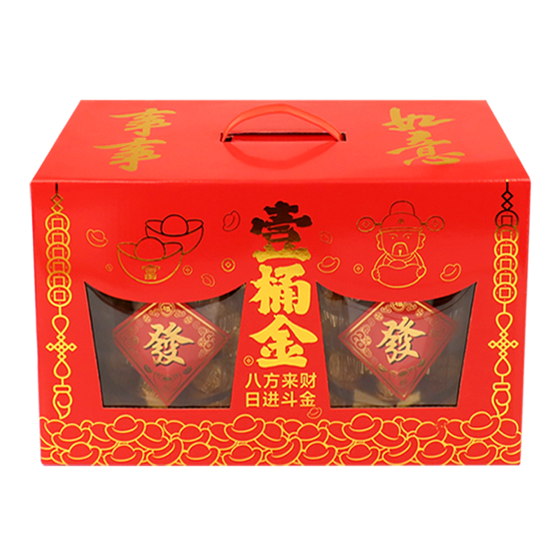 香港怡可缘一桶金礼盒巧克力发财祝福礼盒节日拜拜烧香贡品伴手礼