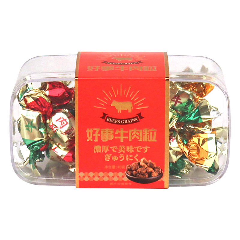 香港怡可缘好事牛肉粒伴手礼组合办公零食茶配贡品喜事专用牛肉干