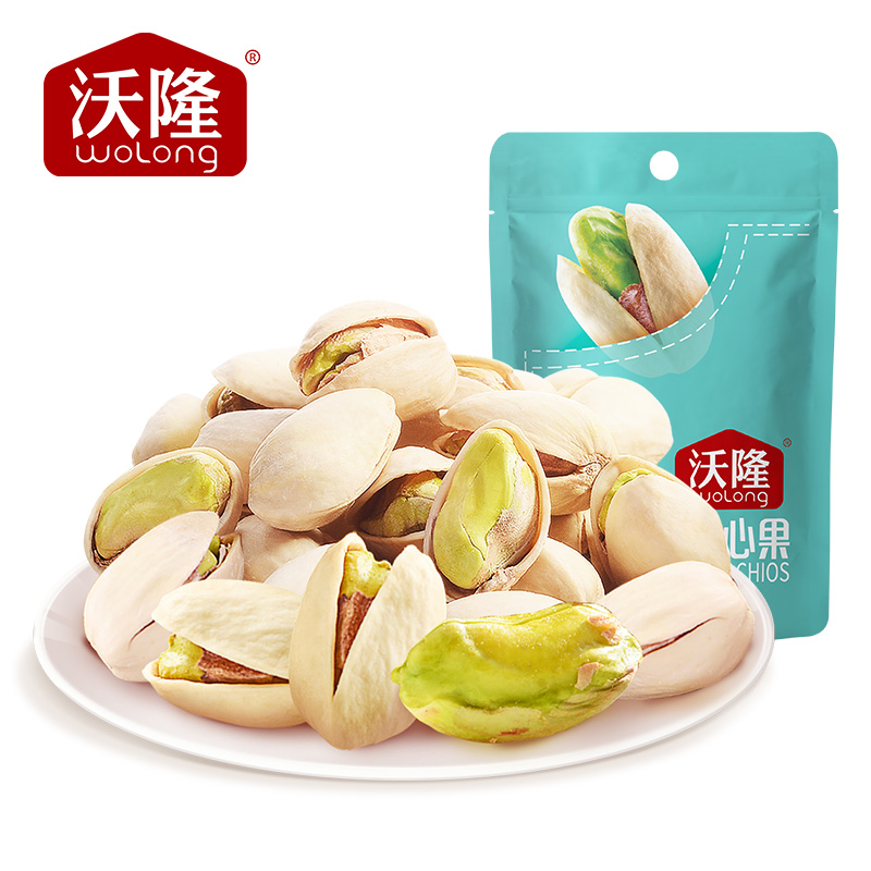 【沃隆】开心果50g/袋口袋开心果每日坚果干果仁美国进口休闲食品