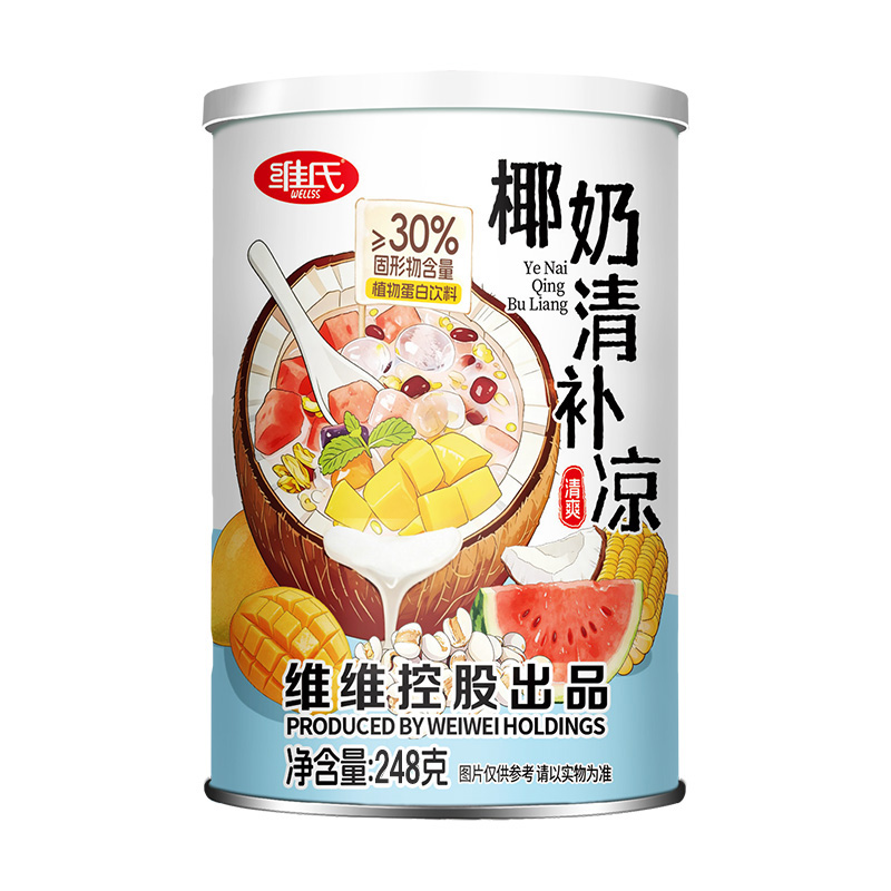 【低价拦截】维氏椰奶清补凉248克植物蛋白饮料清爽解暑