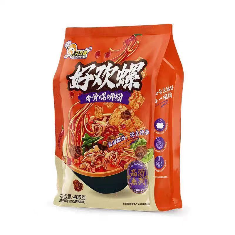 好欢螺牛骨螺蛳粉400g柳州螺蛳粉袋装方便速食米粉螺狮粉