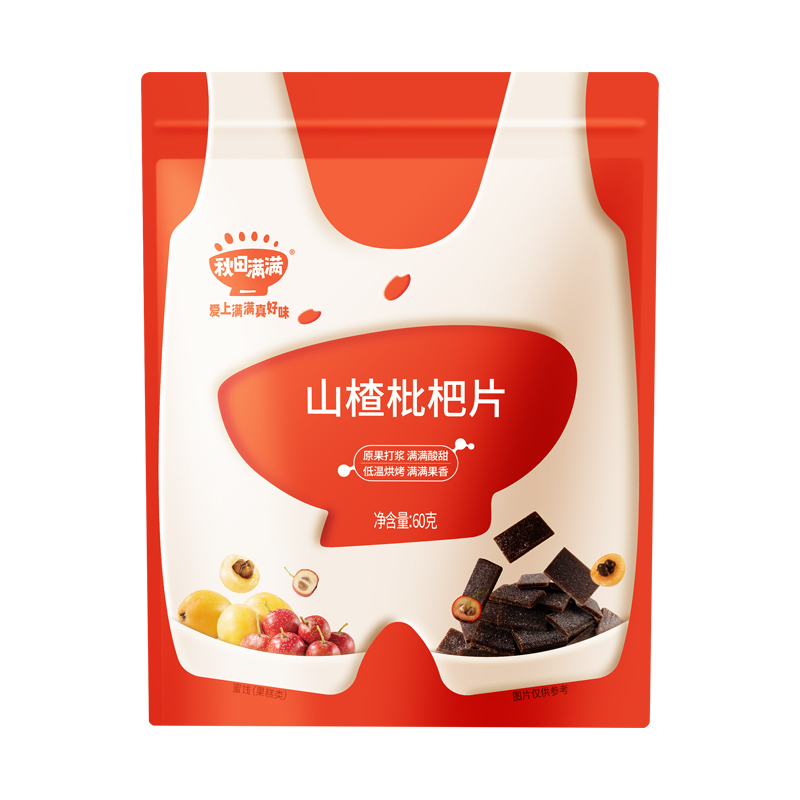 秋田满满 苹果山药茯苓果片/枇杷片儿童零食辅食