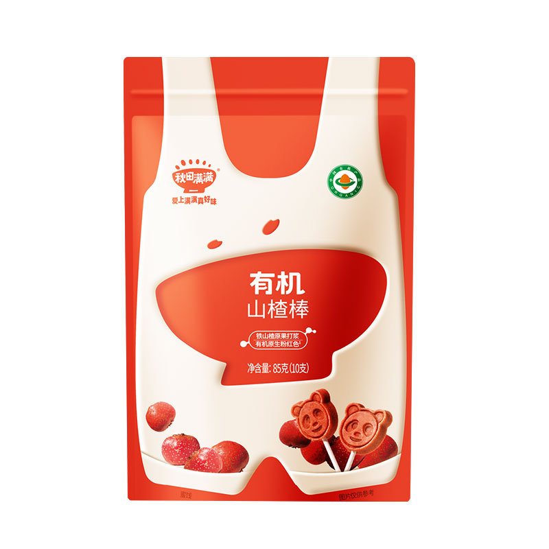 秋田满满 有机山楂棒儿童零食水果条宝宝辅食85g