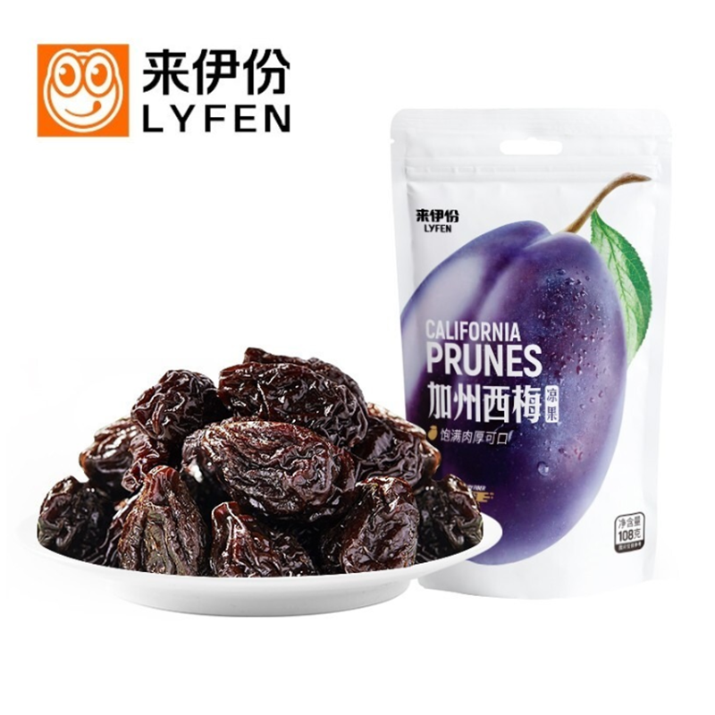来伊份加州西梅108g*5包