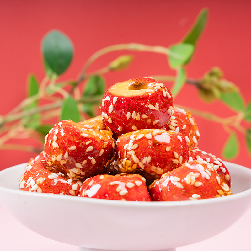 【新边界 新疆特产袋装冻干冰糖葫芦200g】原果滋味 酸甜酥脆