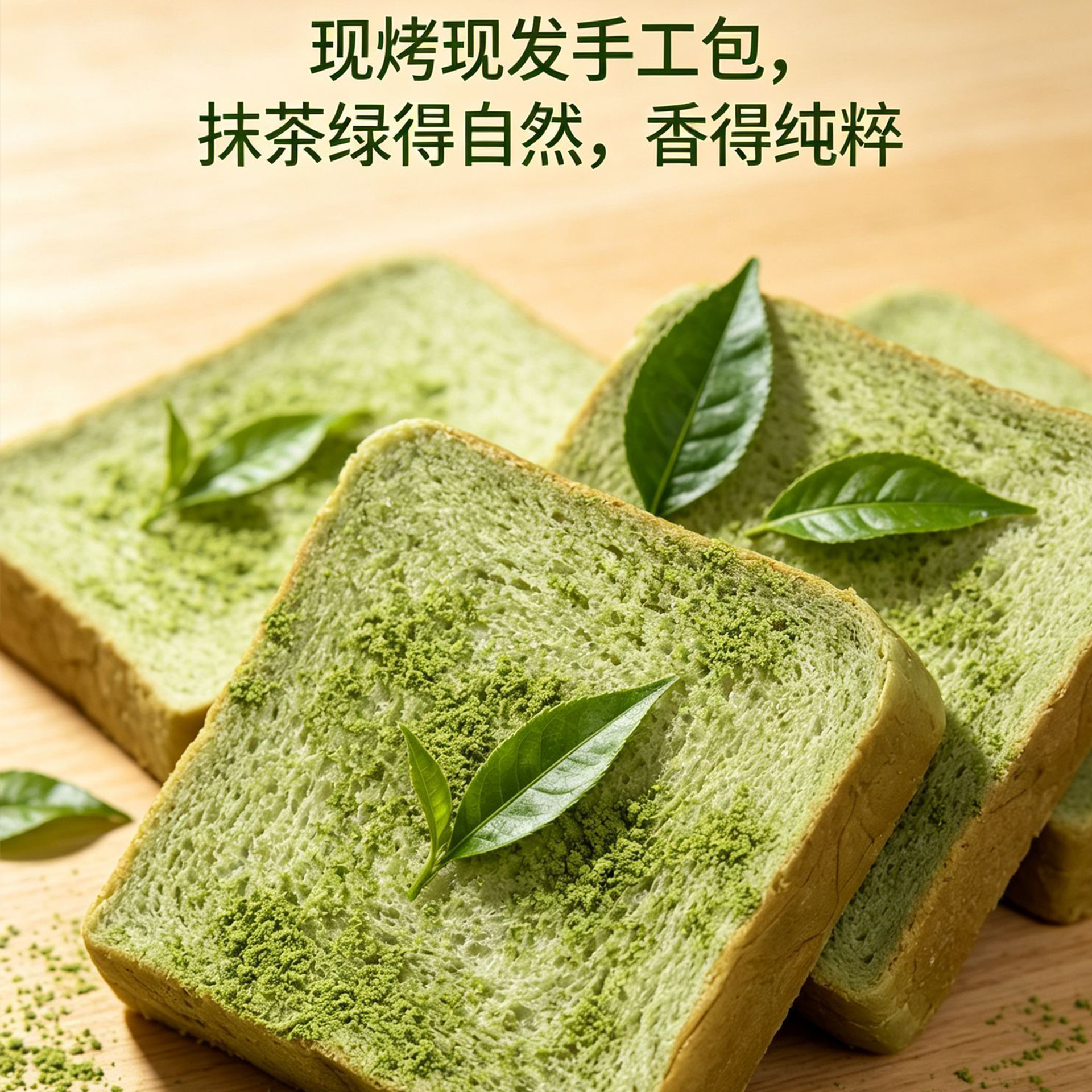 【全麦抹茶吐司20包】厚切面包手工现烤营养早餐代餐轻食