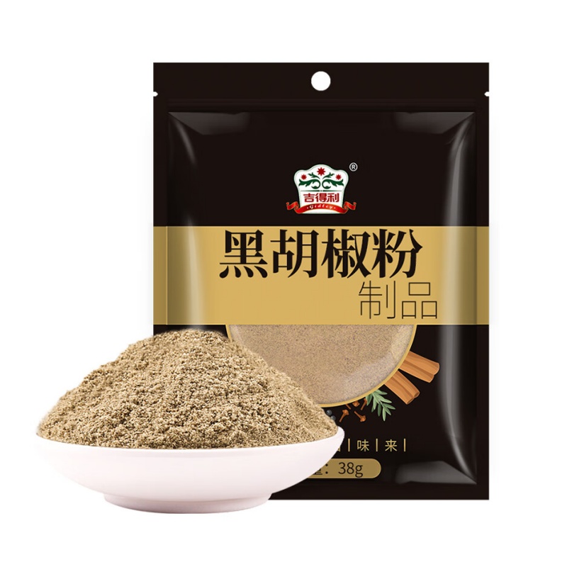 吉得利 黑胡椒粉 38g*6袋
