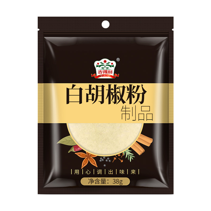 吉得利 白胡椒粉 38g*6袋