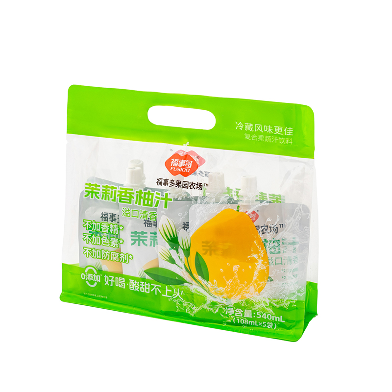 福事多茉莉香柚汁袋装果汁饮料540mL(5袋*108mL)