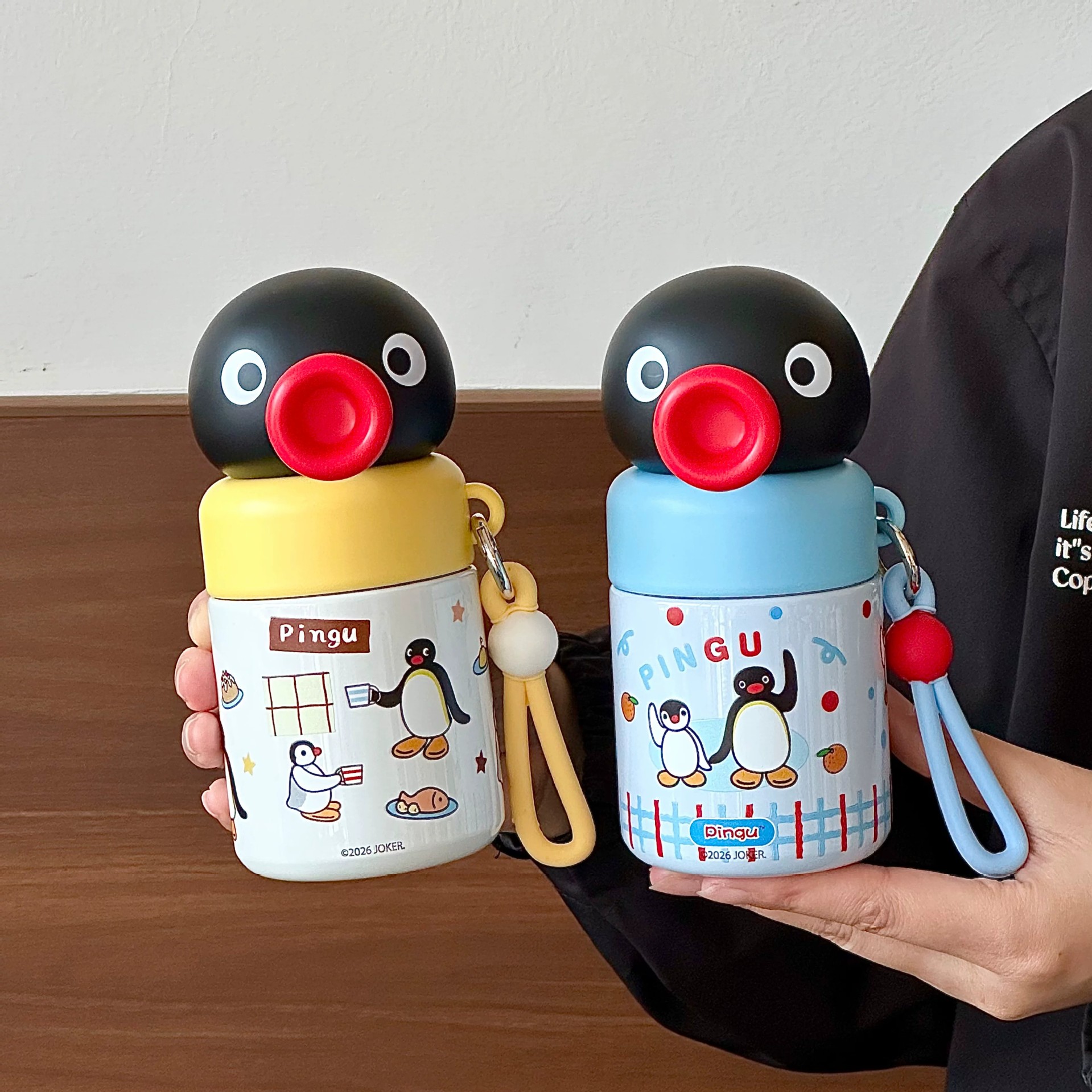 pingu企鹅保温杯女生高颜值2026新款可爱小巧口袋杯316不锈钢杯子