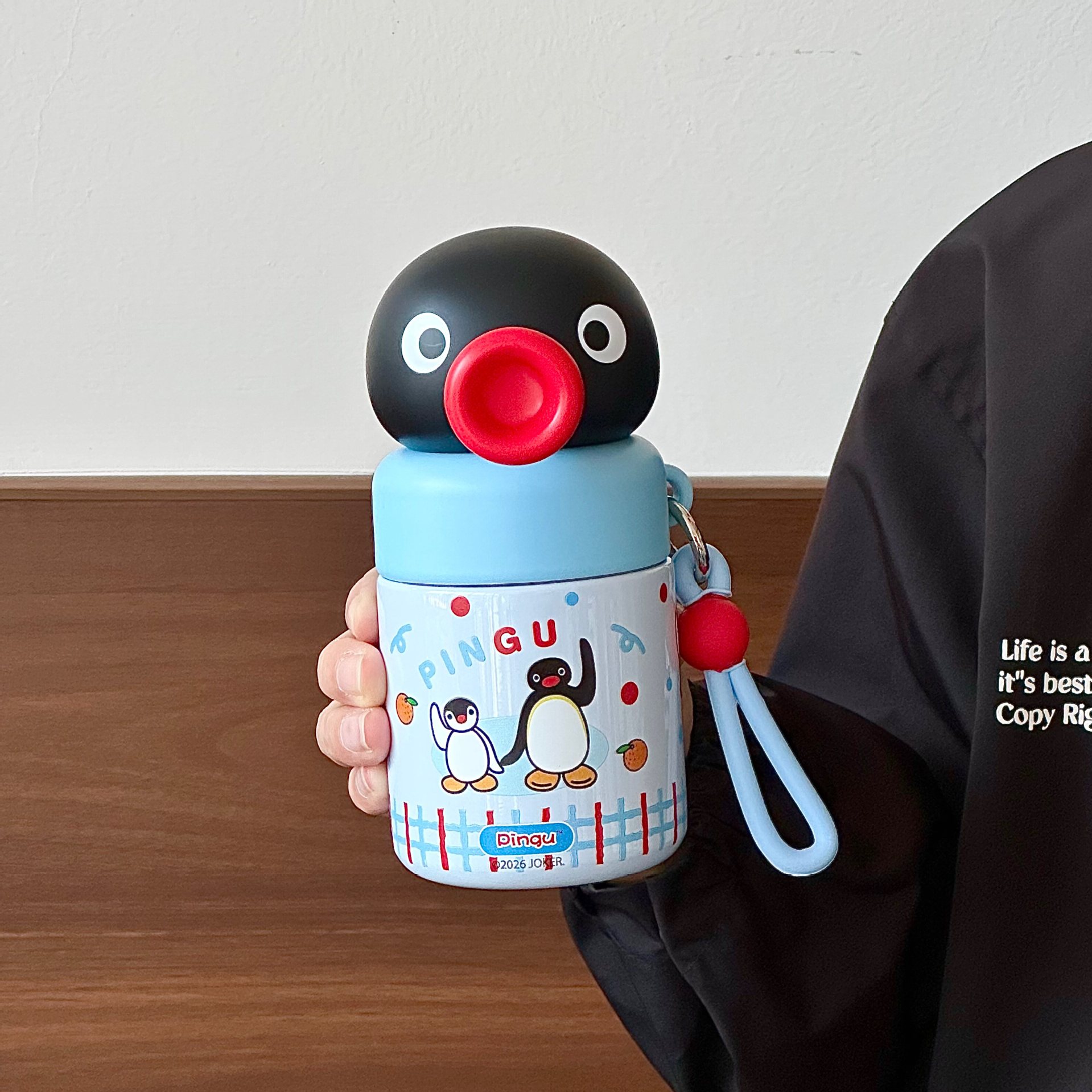 pingu企鹅保温杯女生高颜值2026新款可爱小巧口袋杯316不锈钢杯子