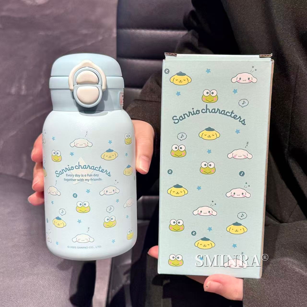 Hellokitty双饮保温杯高颜值吸管杯316内胆上学可爱少女心桌面杯