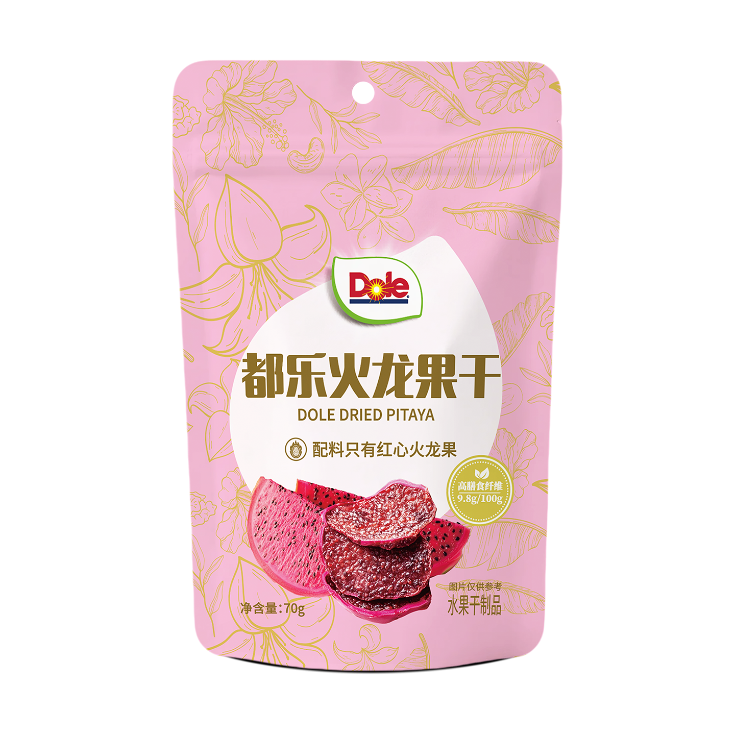 【-11月12到期介意勿拍】都乐火龙果干140g 无添加高膳食纤维