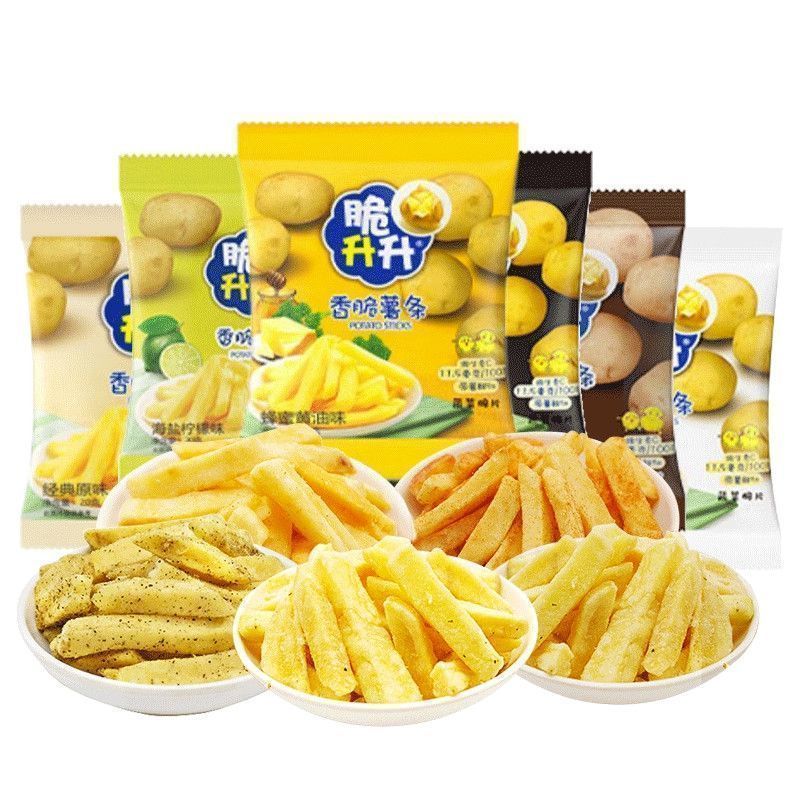 脆升升薯条20g休闲零食酥脆可口适合追剧办公解馋香脆土豆条