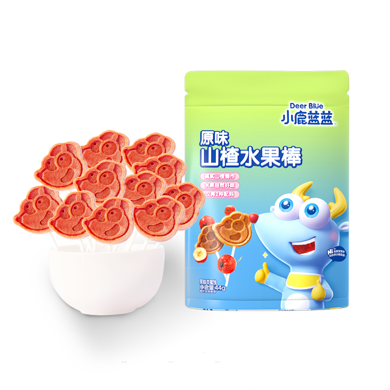 小鹿蓝蓝山楂水果棒量贩装山楂棒棒糖果肉条