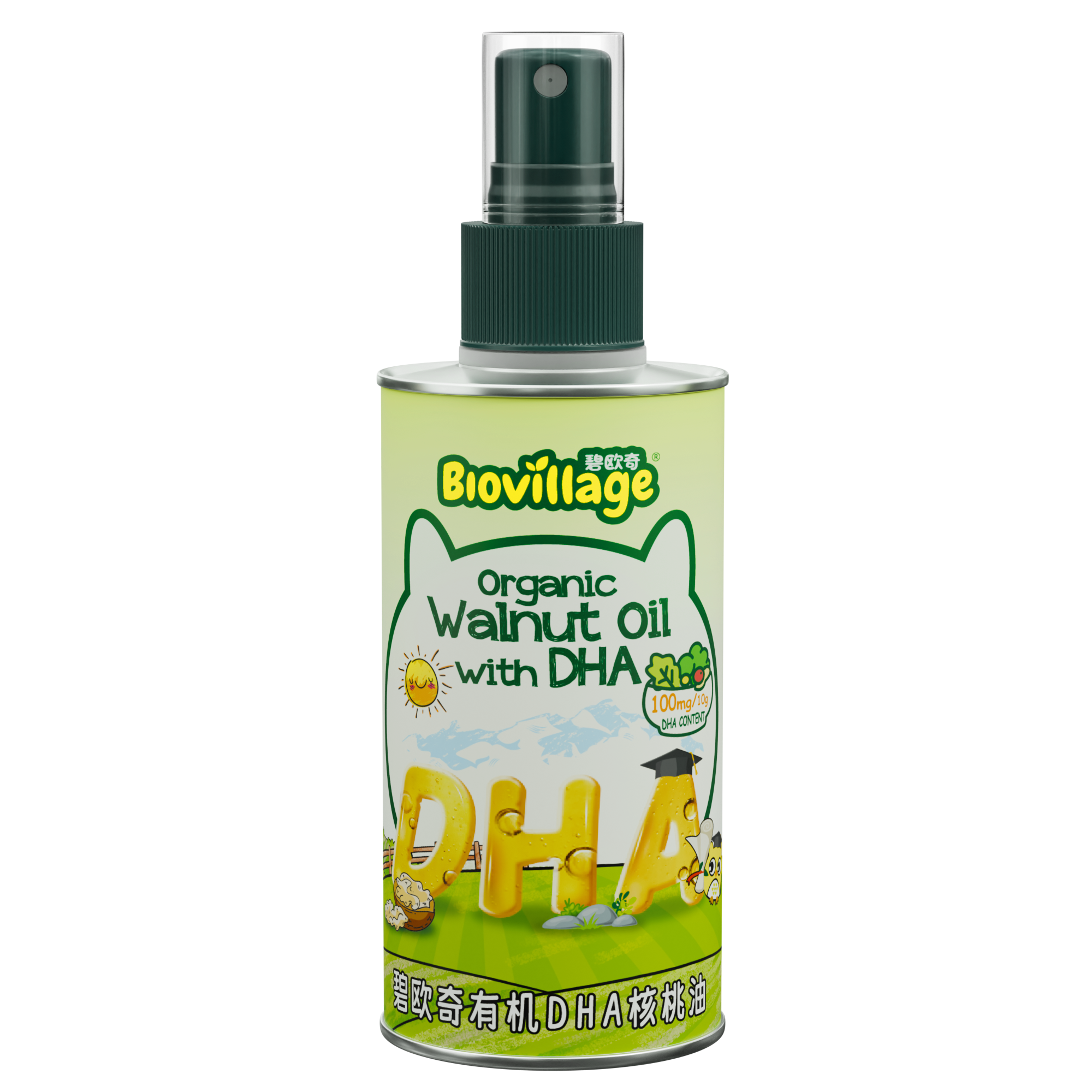 【碧欧奇有机DHA核桃油】食用油富含营养适合婴幼儿成长发育100ml